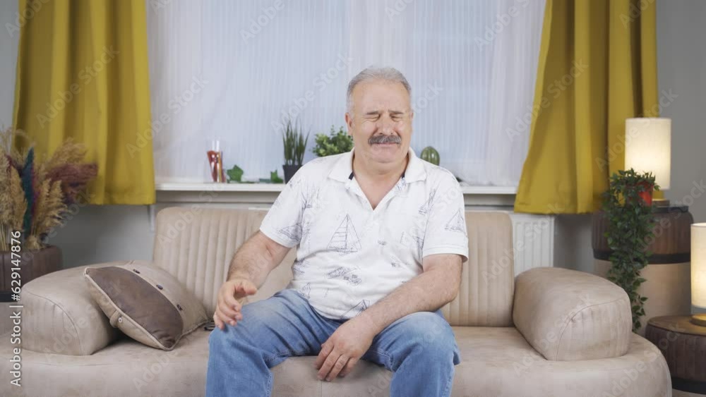 A old man with a mood swing. A old man with a mood swing.