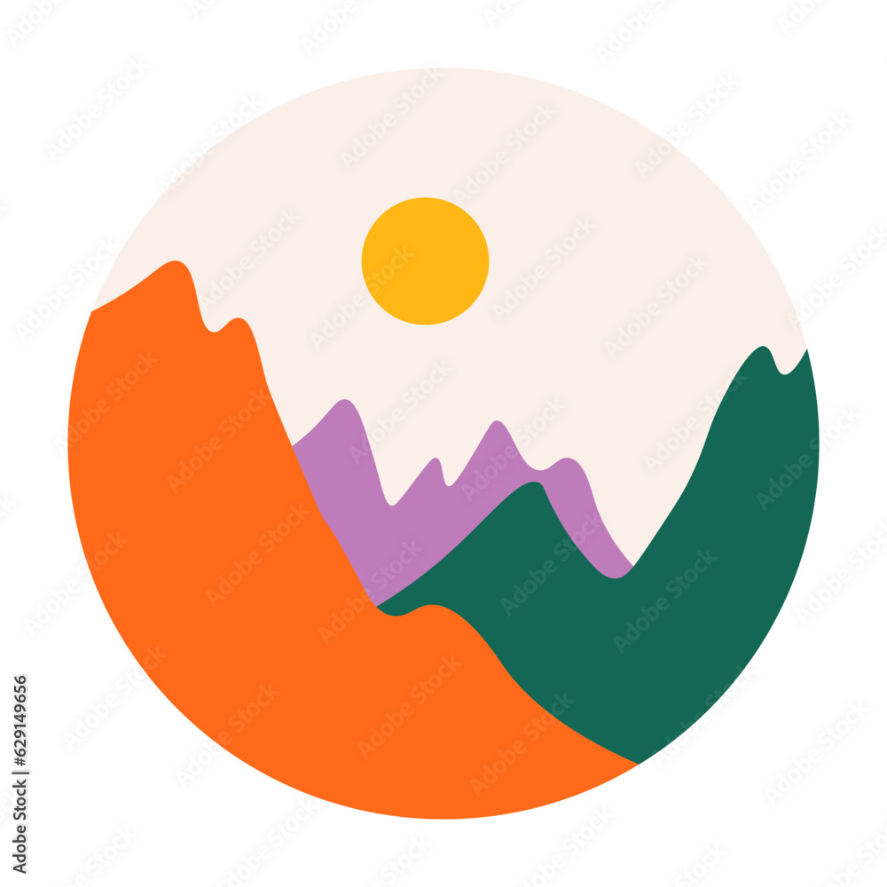 Landscape and nature scenery, mountains and forest Landscape and nature scenery, mountains and forest
