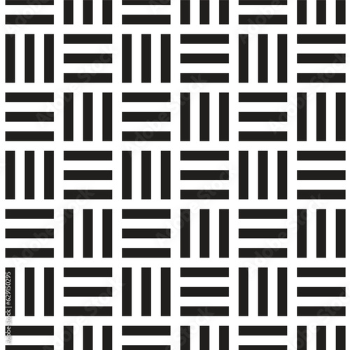 geometric patterns such as woven rattan in black and white