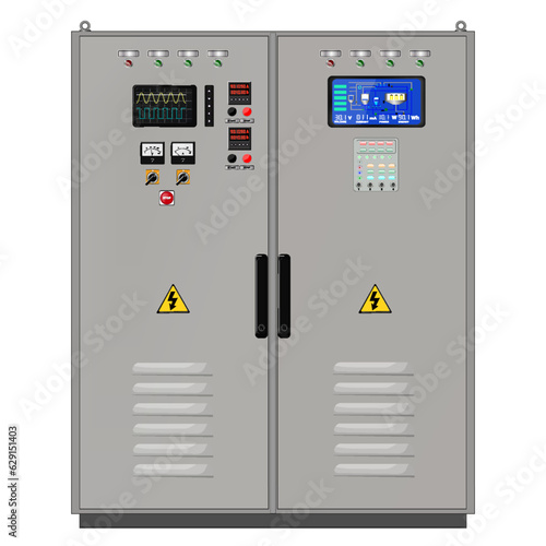 Control Panel. Production control panel and control of computer devices. Touchpad. Vector graphics