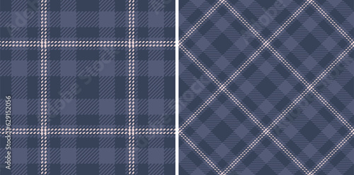 Plaid fabric texture of tartan textile vector with a check seamless background pattern.