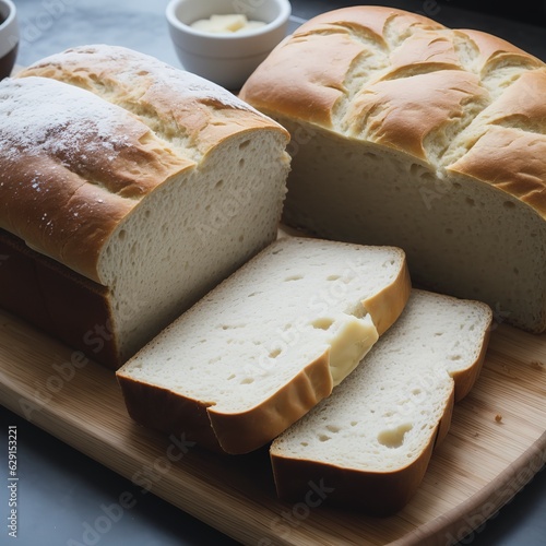 Delicious Fresh Mix of  Bread Food Concept Photo