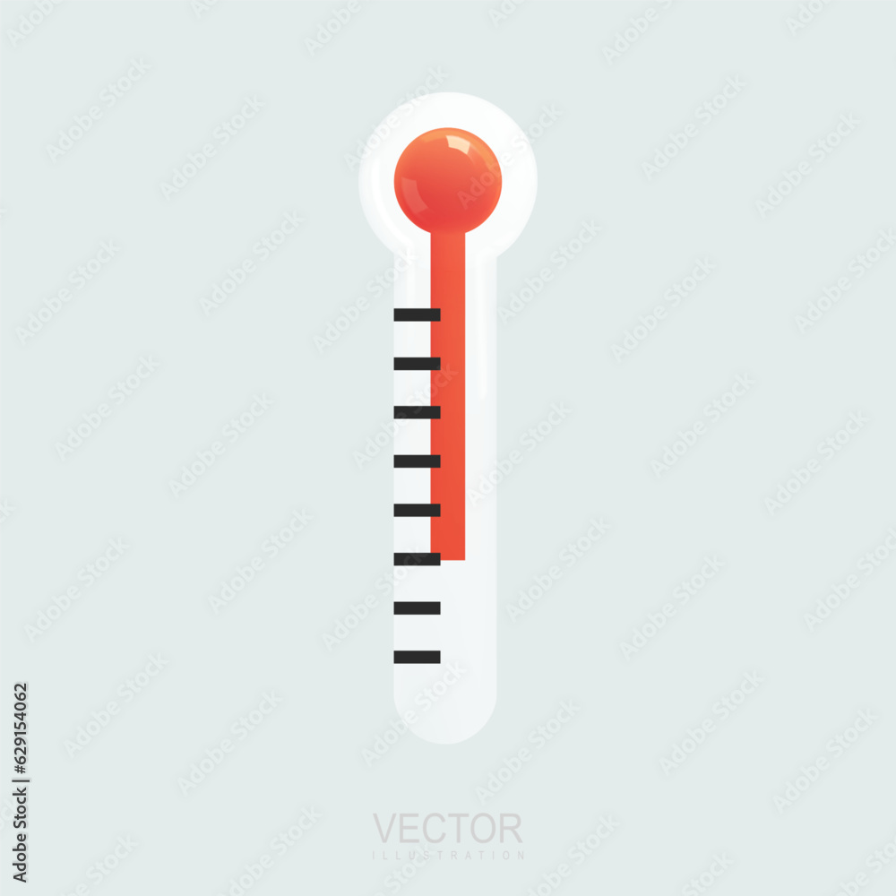 Thermometer for testing the temperature of people. Vector Thermometer for testing the temperature of people. Vector