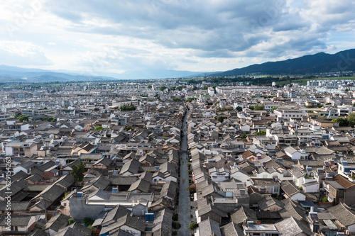 Buildings and landscapes in Weishan, Yunnan, China. photo