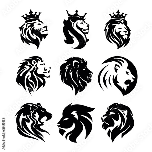 tiger tribal tattoo set