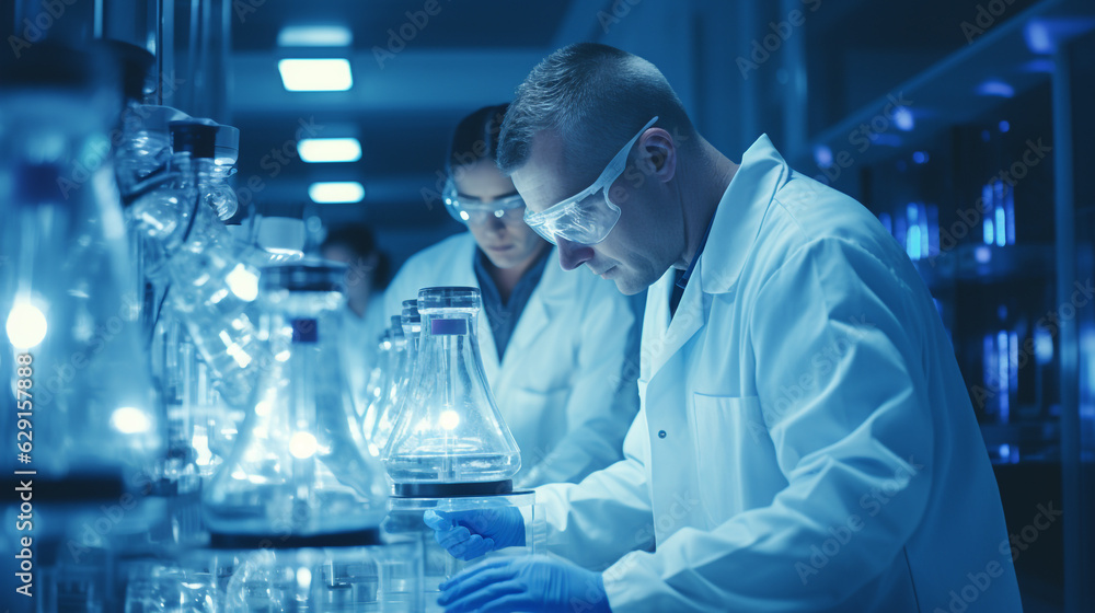Inside the Lab: A Pharmaceutical Team at Work on Medicine Production Inside the Lab: A Pharmaceutical Team at Work on Medicine Production