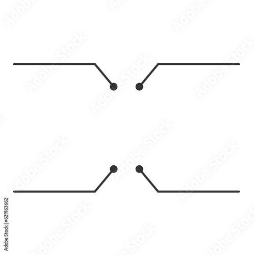黒色の引き出し線