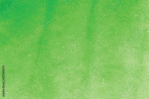 Green water color brush isolated background banner or poster design