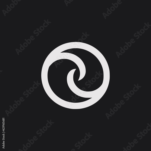 simple circle legacy modern logo vector illustration template design