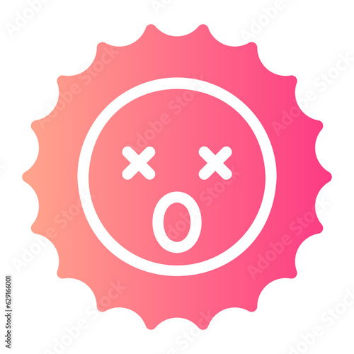 astonished gradient icon