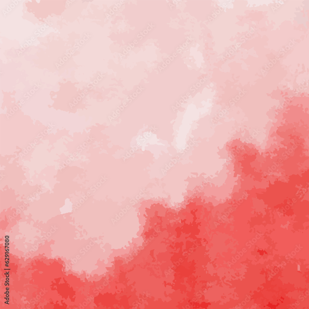 vector pink and red watercolor background post or banner social media water color poster design