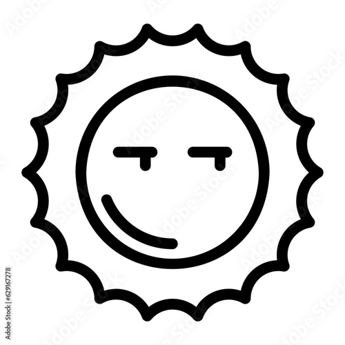 cynical line icon