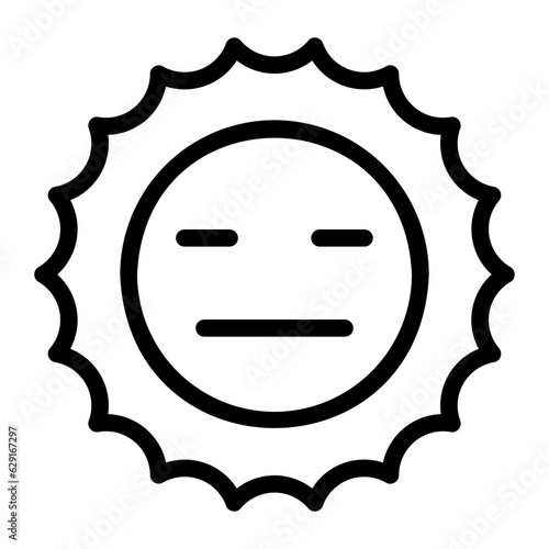 no expression line icon