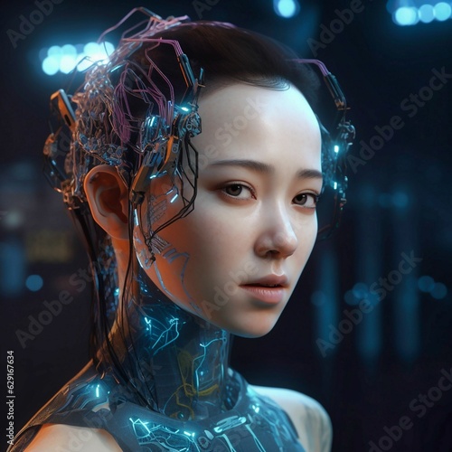 a new bio robot, and a nanotechnological composite material, Generative AI photo