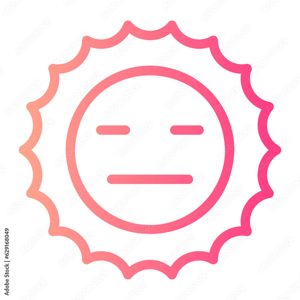 no expression gradient icon no expression gradient icon
