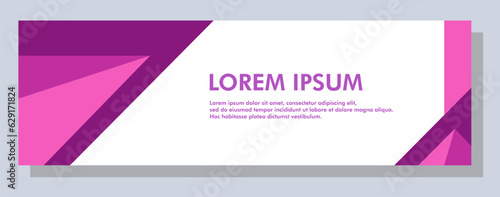 Abstract banner design. Vector shape background. Modern Graphic Template Banner pattern for social media and web sites.