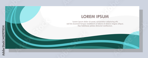 Abstract banner design. Vector shape background. Modern Graphic Template Banner pattern for social media and web sites.