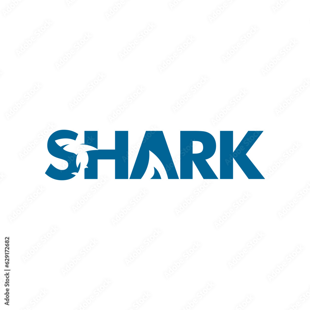 Shark logo vector, Fish Shark Vector logo template