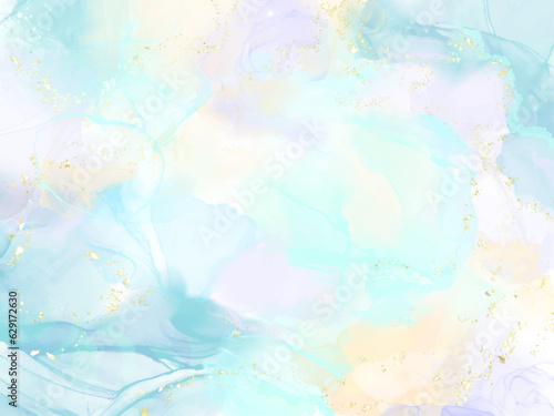 水彩　背景　滲み　上品