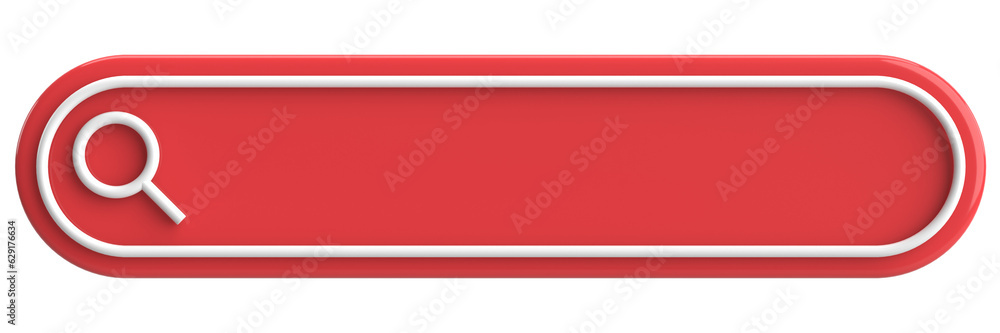 Search field. Search bar. 3D illustration. Search field. Search bar. 3D illustration.