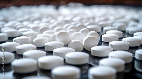 close up of pills on white drug pharmacy medication