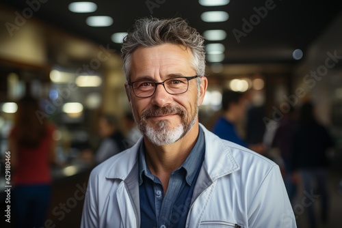successful middle-aged businessman with glasses
