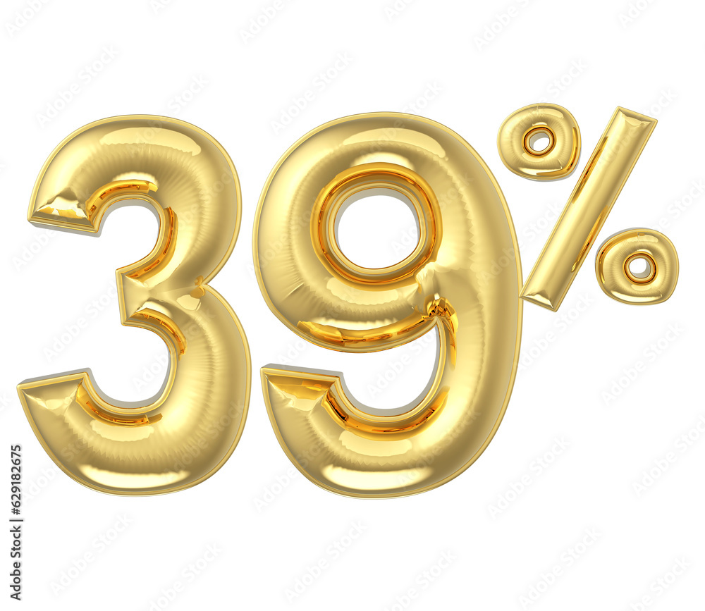 number gold 3d render number gold 3d render