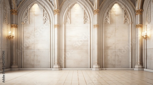 Cathedral Hallway Wall Backdrop of Luxury