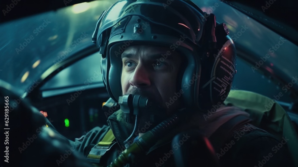 the fighter pilot is attacking the enemy the fighter pilot is attacking the enemy