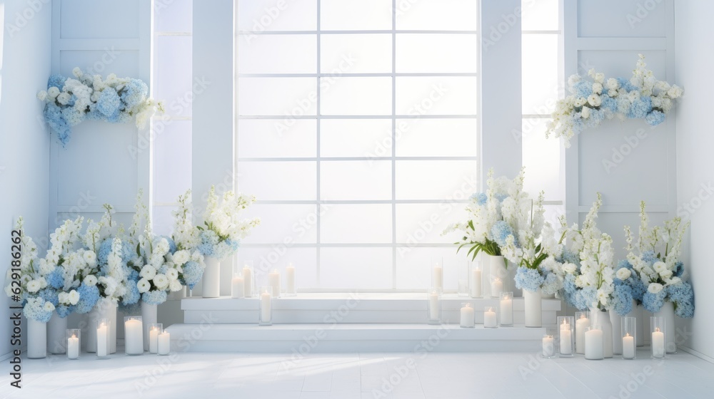 Sleek Sophistication: Clean Line Wall in White Space Sleek Sophistication: Clean Line Wall in White Space