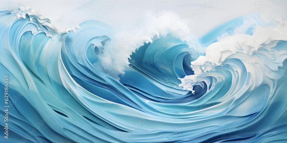 Sea wave floating background. Waves sea wallpaper hyperrealistic compositions created with Generative AI technology Sea wave floating background. Waves sea wallpaper hyperrealistic compositions created with Generative AI technology