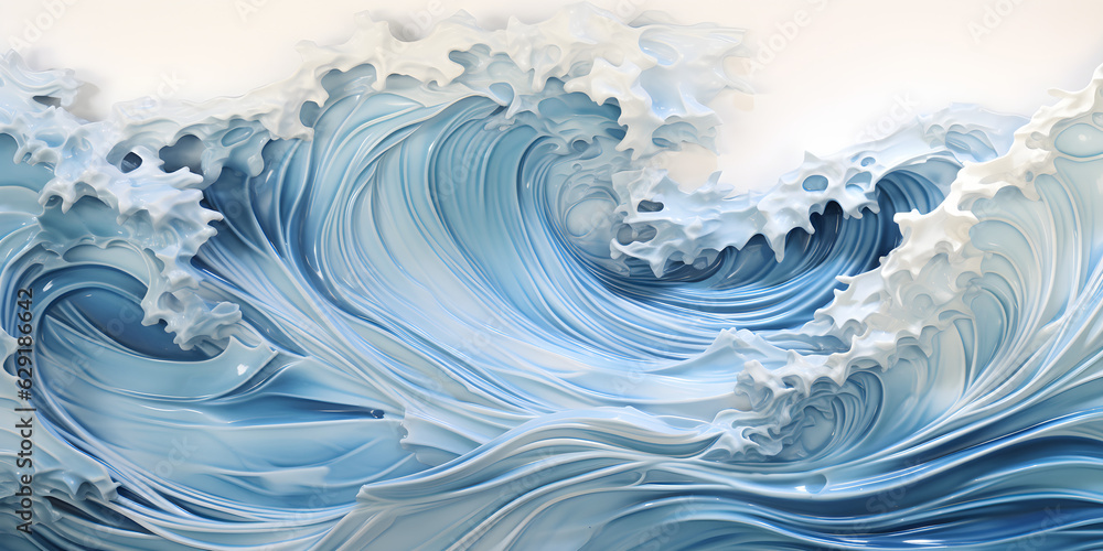Sea wave floating background. Waves sea wallpaper hyperrealistic compositions created with Generative AI technology Sea wave floating background. Waves sea wallpaper hyperrealistic compositions created with Generative AI technology