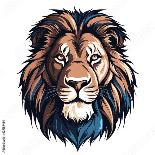 lion head mascot vector