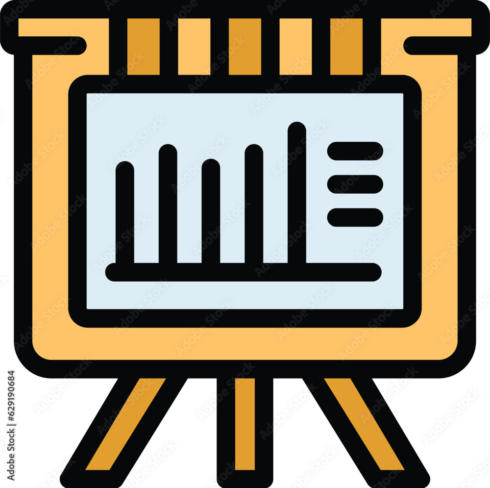 Conference banner icon outline vector. Paper team. Businessman idea color flat Conference banner icon outline vector. Paper team. Businessman idea color flat