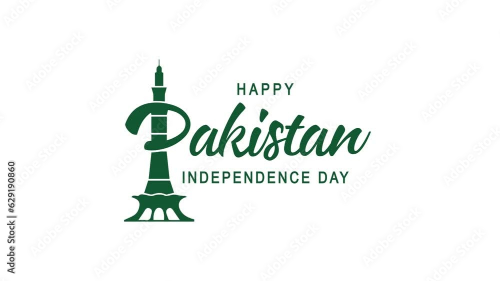 Happy Pakistan Independence Day Animation on White Background. Great for Pakistan Independence Day Celebrations, lettering with alpha background, for banner, social media feed wallpaper stories Happy Pakistan Independence Day Animation on White Background. Great for Pakistan Independence Day Celebrations, lettering with alpha background, for banner, social media feed wallpaper stories