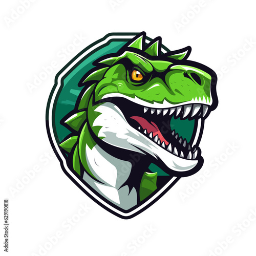 Esport vector logo dinosaur  dinosaur icon  dinosaur head  vector  sticker