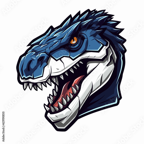 Esport vector logo dinosaur, dinosaur icon, dinosaur head, vector, sticker