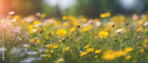 yellow flower garden for nature background © ART-PHOTOS