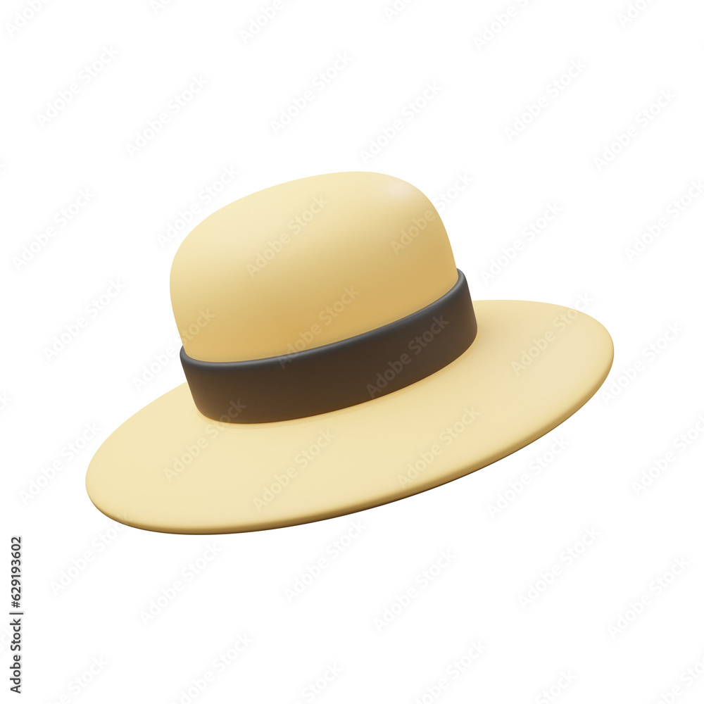 summer hat 3d illustration summer hat 3d illustration