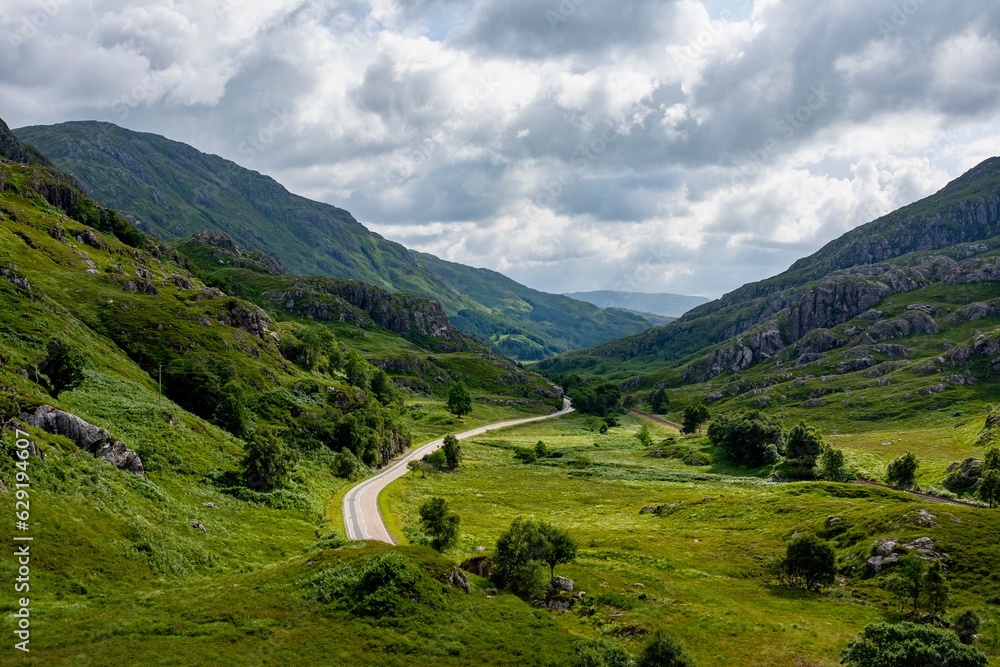 Landscape Scottish highlands. 