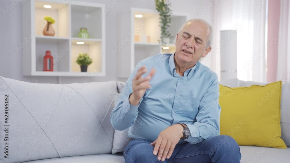The old man who is offended by his language. The old man who is offended by his language.