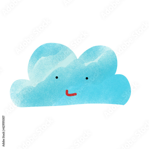 Smile face on the clouds 