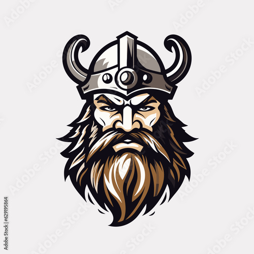 Esport vector logo viking, viking icon, viking head, vector, sticker