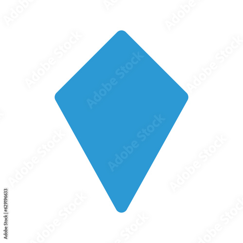 Free Download Illustration vector graphic icon of Kite. Flat Style Icon. Shape Themed Icon. Vector illustration isolated on white background. Perfect for website or application design. - GFXLoad