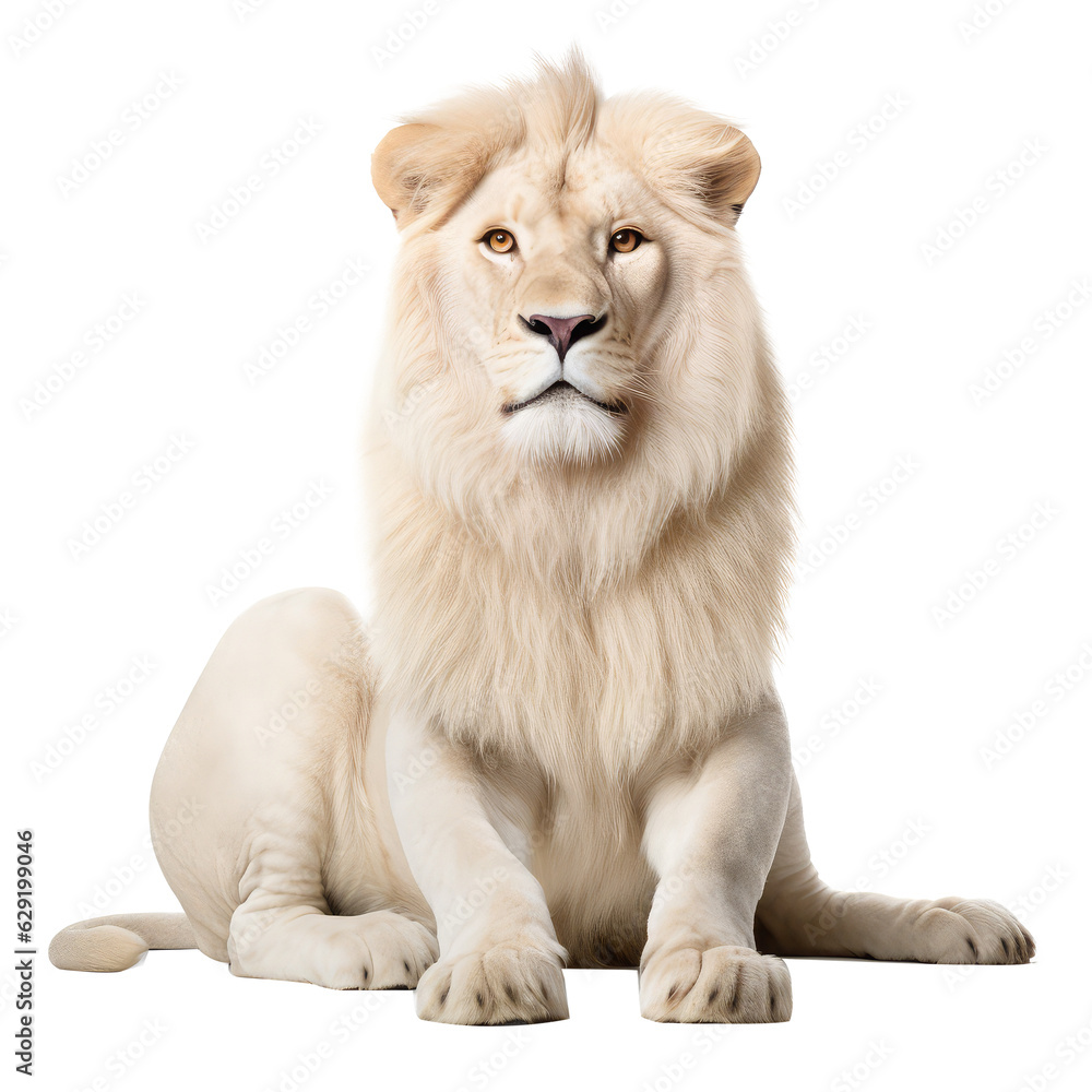 Obraz premium lion looking isolated on white