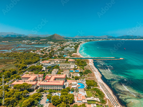 Platja de Muro, Mallorca, Spain - Drone Aerial Photo