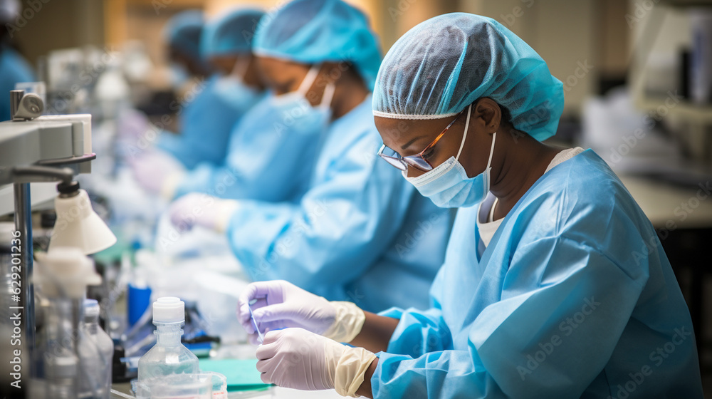 An inspiring photo of scientists working on medical breakthroughs to improve global health An inspiring photo of scientists working on medical breakthroughs to improve global health