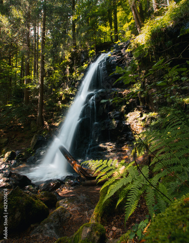 Long exposure - Zweribach waterfall in the Black Forest  Germany