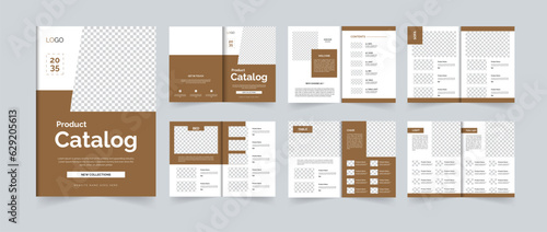 Furniture product catalog template design or company catalog or product catalog layout design