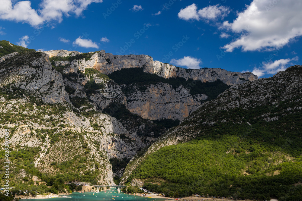 Lake of Sainte-Croix in Var department, Provence, France